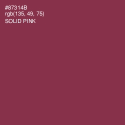 #87314B - Solid Pink Color Image