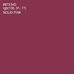 #87334D - Solid Pink Color Image
