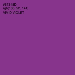 #87348D - Vivid Violet Color Image