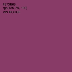 #873B66 - Vin Rouge Color Image