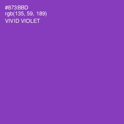 #873BBD - Vivid Violet Color Image