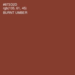 #873D2D - Burnt Umber Color Image