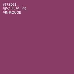#873D63 - Vin Rouge Color Image
