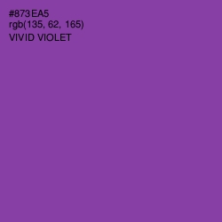 #873EA5 - Vivid Violet Color Image