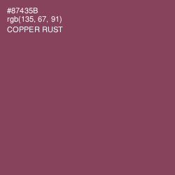 #87435B - Copper Rust Color Image