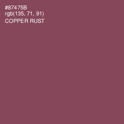 #87475B - Copper Rust Color Image
