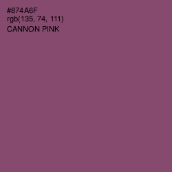 #874A6F - Cannon Pink Color Image