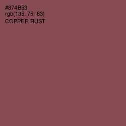 #874B53 - Copper Rust Color Image