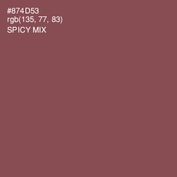 #874D53 - Spicy Mix Color Image