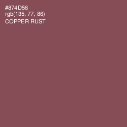 #874D56 - Copper Rust Color Image