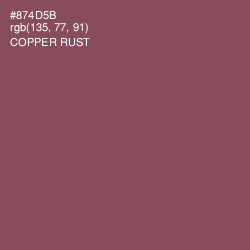 #874D5B - Copper Rust Color Image