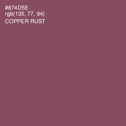 #874D5E - Copper Rust Color Image