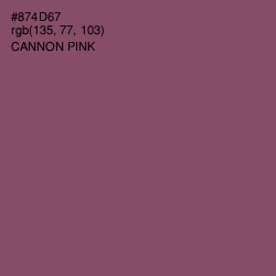 #874D67 - Cannon Pink Color Image