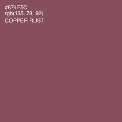 #874E5C - Copper Rust Color Image