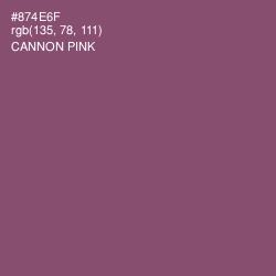 #874E6F - Cannon Pink Color Image