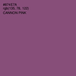 #874E7A - Cannon Pink Color Image