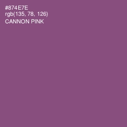 #874E7E - Cannon Pink Color Image