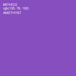 #874EC0 - Amethyst Color Image