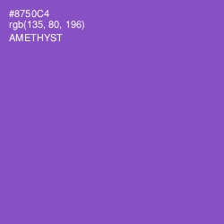 #8750C4 - Amethyst Color Image