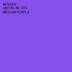 #8750ED - Medium Purple Color Image