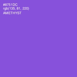 #8751DC - Amethyst Color Image