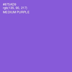 #875AD9 - Medium Purple Color Image