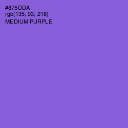 #875DDA - Medium Purple Color Image