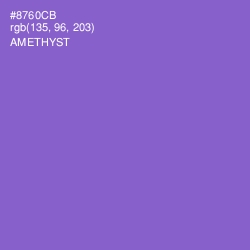 #8760CB - Amethyst Color Image