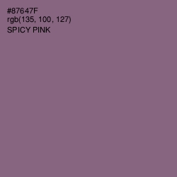 #87647F - Spicy Pink Color Image