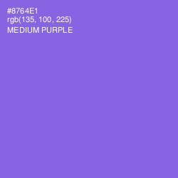 #8764E1 - Medium Purple Color Image