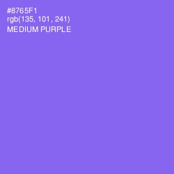 #8765F1 - Medium Purple Color Image