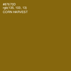 #87670D - Corn Harvest Color Image