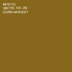 #87671C - Corn Harvest Color Image