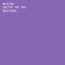 #8767B4 - Wisteria Color Image
