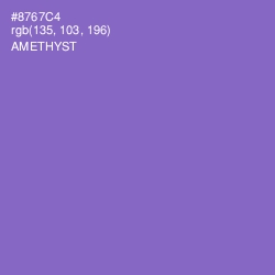 #8767C4 - Amethyst Color Image