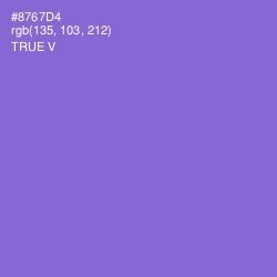#8767D4 - True V Color Image