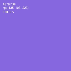 #8767DF - True V Color Image
