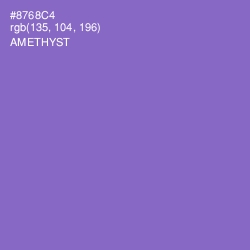 #8768C4 - Amethyst Color Image