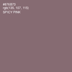 #876B73 - Spicy Pink Color Image