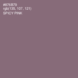 #876B79 - Spicy Pink Color Image