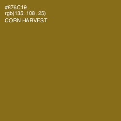 #876C19 - Corn Harvest Color Image