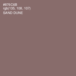 #876C6B - Sand Dune Color Image