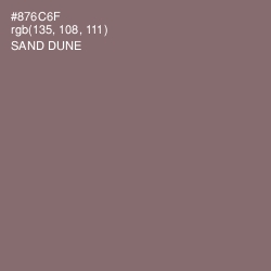 #876C6F - Sand Dune Color Image