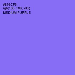 #876CF5 - Medium Purple Color Image