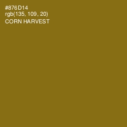 #876D14 - Corn Harvest Color Image