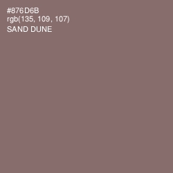 #876D6B - Sand Dune Color Image