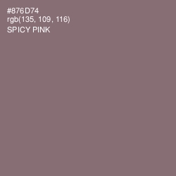 #876D74 - Spicy Pink Color Image