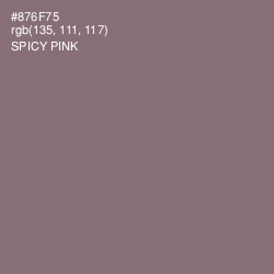 #876F75 - Spicy Pink Color Image