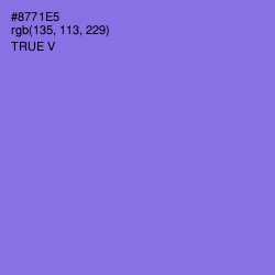 #8771E5 - True V Color Image