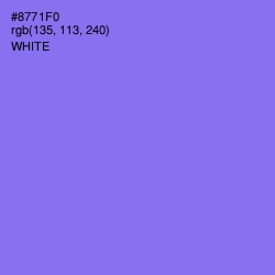 #8771F0 - Medium Purple Color Image